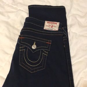 NWOT 34 True Religion jeans dark wash